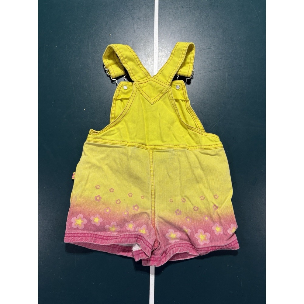 Vintage Blues Clues Overalls Set Girls 4T Pink Denim Shorts Shortalls Rare - Picture 8 of 13